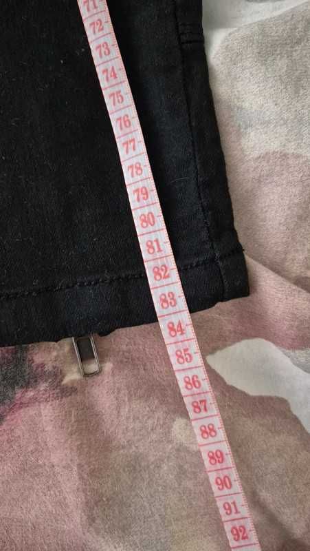 spodnie damskie jeans czarne cropp 36 s