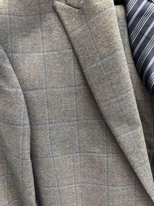 Garnitur męski siary