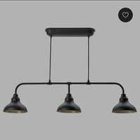 Ikea czarna lampa sufitowa do jadalni