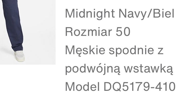 Spodnie Nike nowe roz. 50