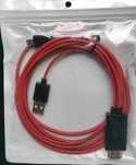 Adapter kabel MHL micro USB do HDMI, TV przejściówka FullHD
