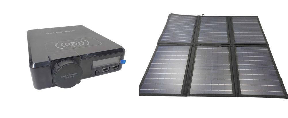 Stacja ładowania ALLPOWERS S200 154WH 200W Z PANELEM słonecznym