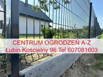 Ogrodzenie panelowe fi4 lub fi 5 mm na podmurówce z montażem PODLASKIE