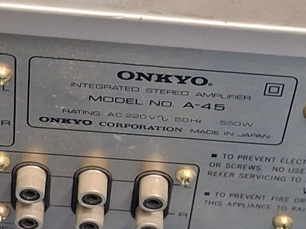 Zestaw stereo Onkyo tuner, nagnetofon ,amplituner, wzmacniacz