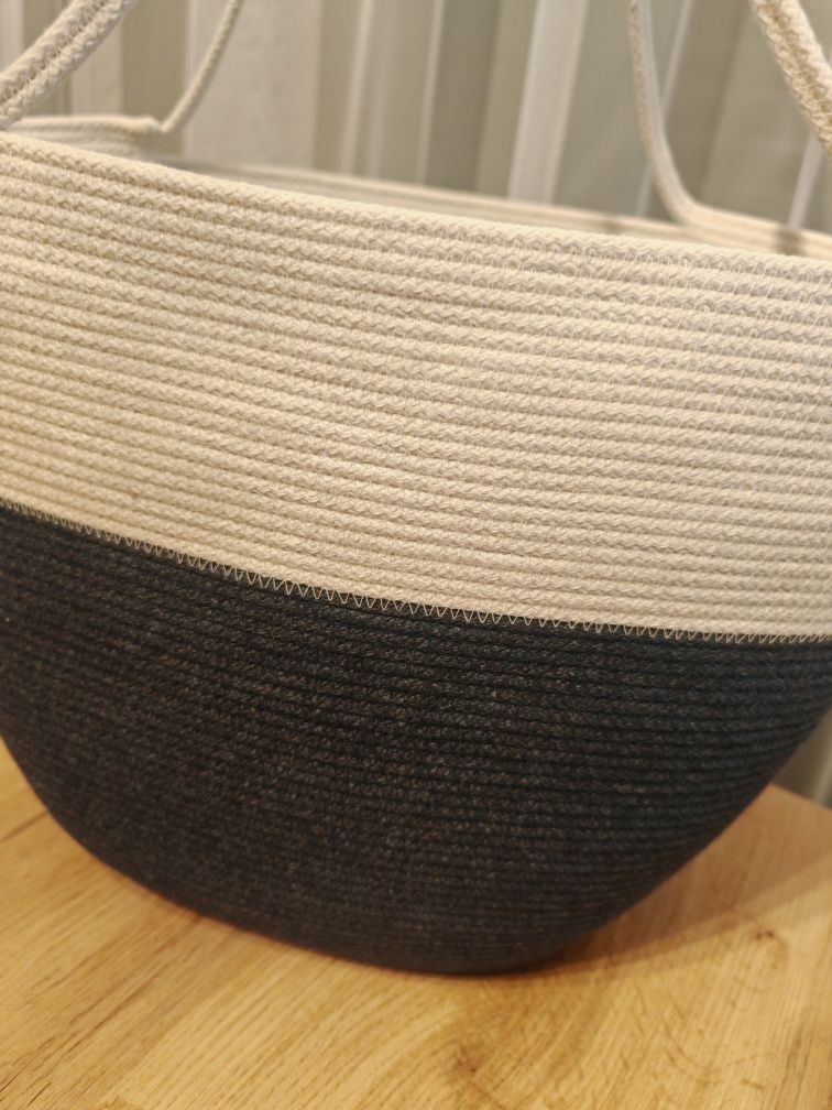 Torba ze sznurka bawełnianego zakupowa handmade sznurek bawełniany