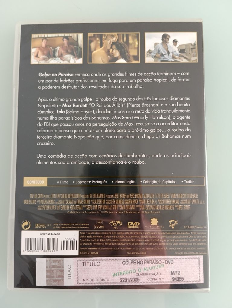 DVD golpe no paraíso