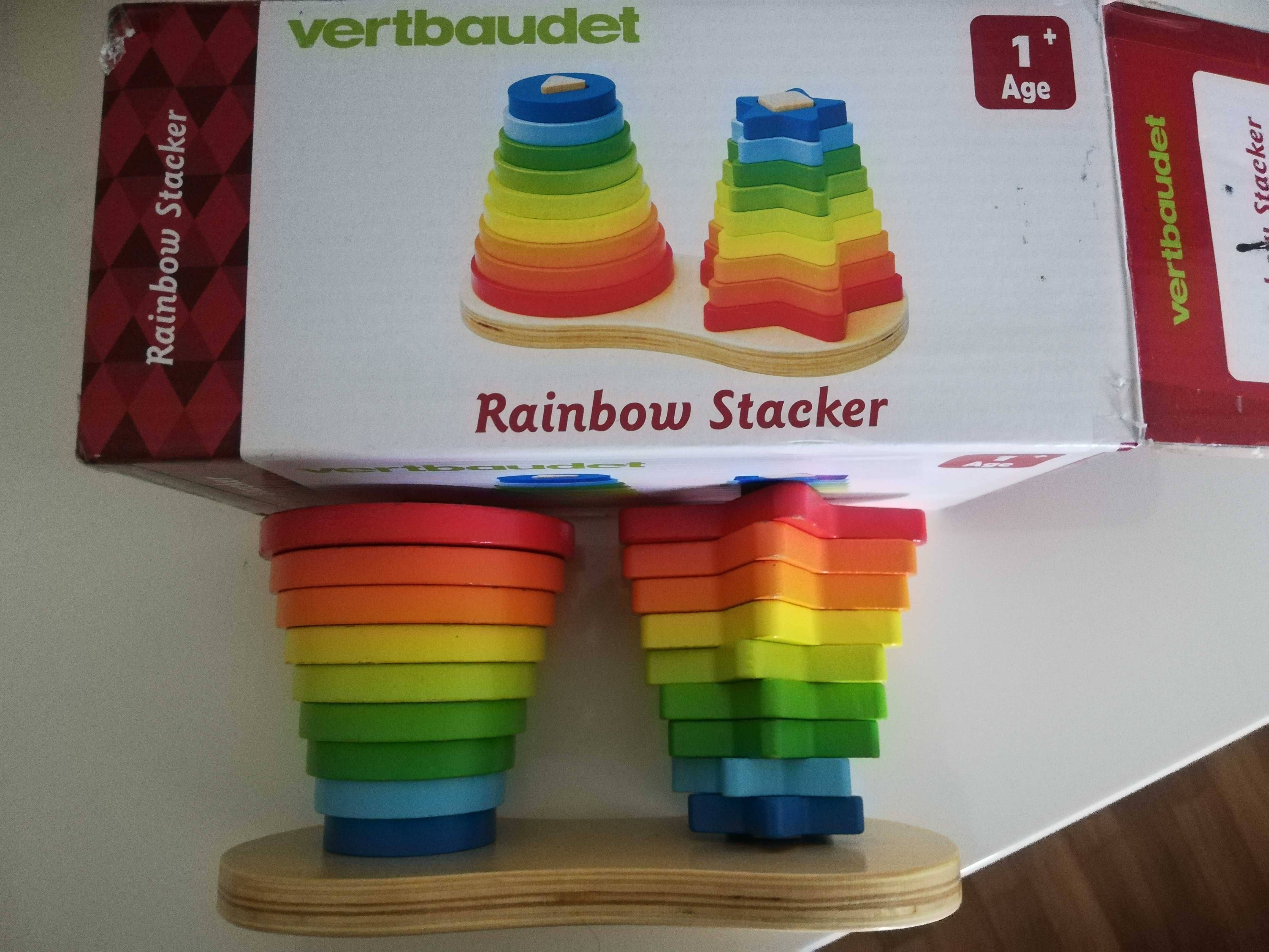 Brinquedo criança pirâmide p/ empilhar multicolor "Vertbaudet"