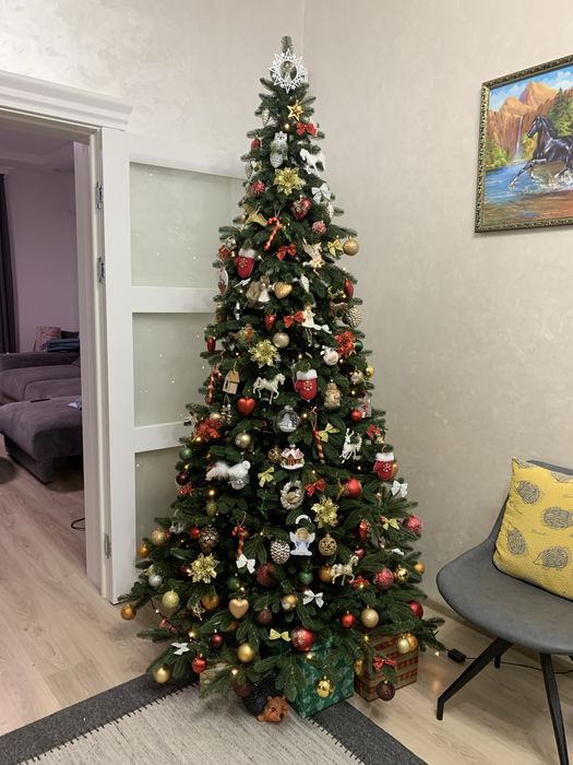 Ялинка лита зелена 2,3м, з двох частин