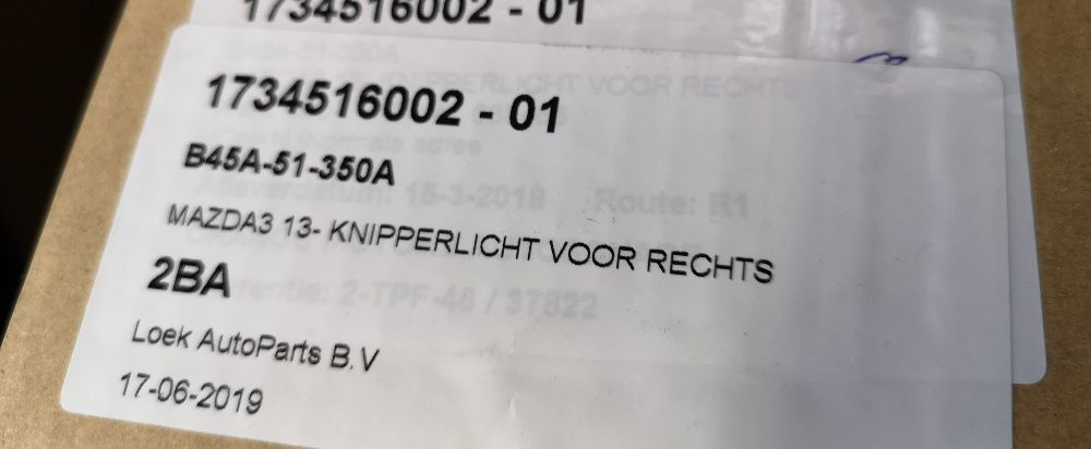 Halogen Lampa przeciwmgielna prawa Mazda 3 III BM BN 13- NOWA OE