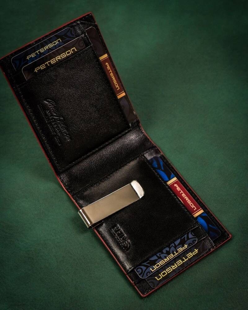 elegancki, skórzany portfel męski z systemem rfid - peterson