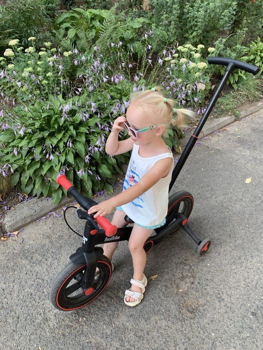 Дитячий велосипед-трансформер 3в1 Best Trike з батьківською ручкою