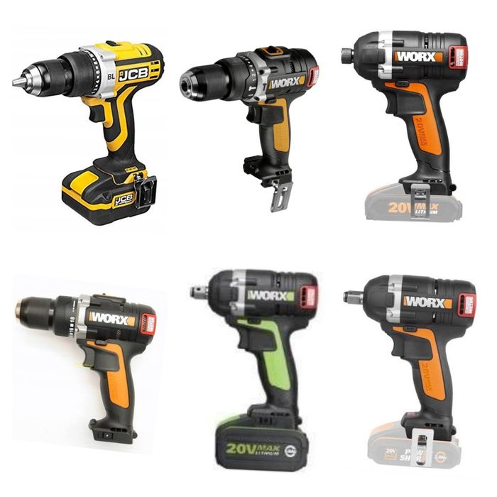 Włącznik + silnik wkrętarka zakrętarka klucz JCB CD20LIBL WORX WX373.9