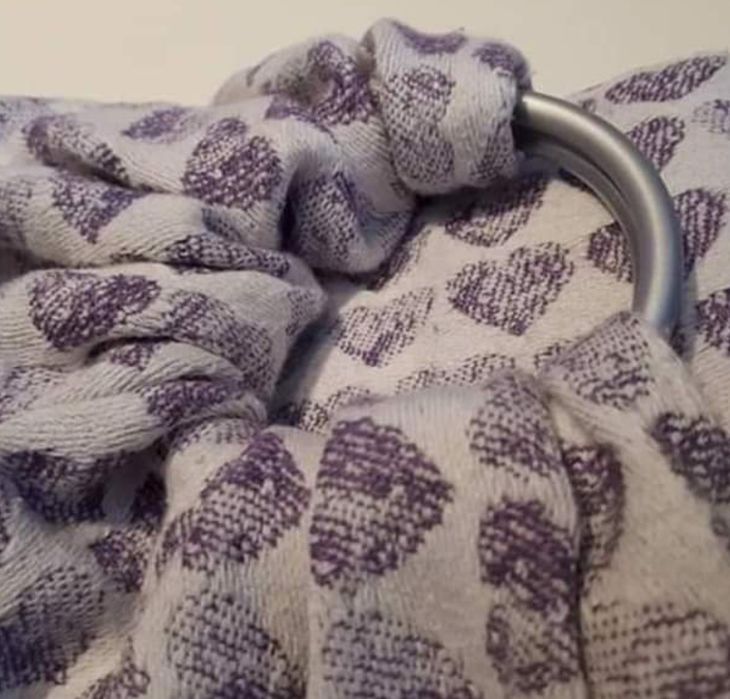 Chusta kółkowa Sensimo Slings Stamphearts Plum na prezent