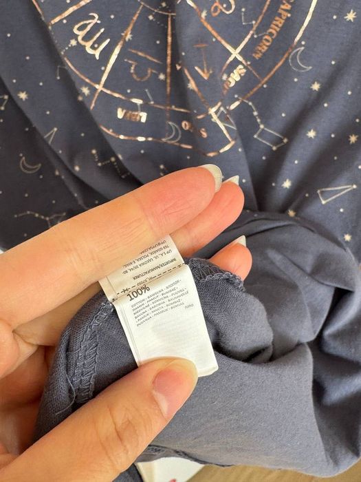 Ночная рубашка со знаками зодиака Sinsay. Размер XS