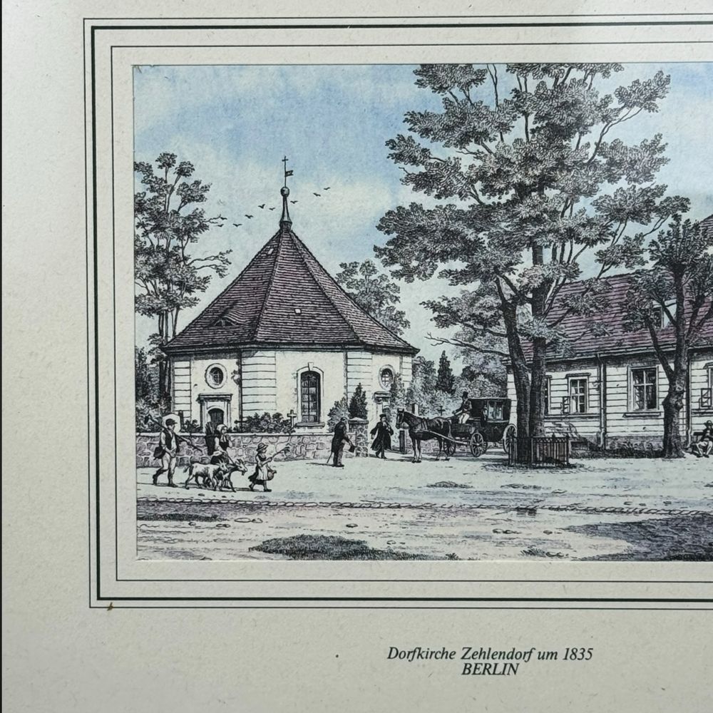 Obrazek w ramce za szkłem Dorfkirche 1840 Berlin B41/41612