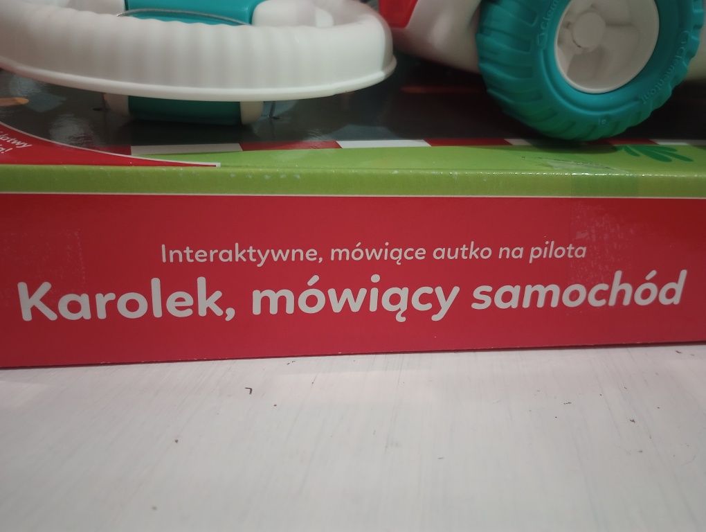 NOWY Karolek mówiący samochód na pilota Clementoni autko sterowane