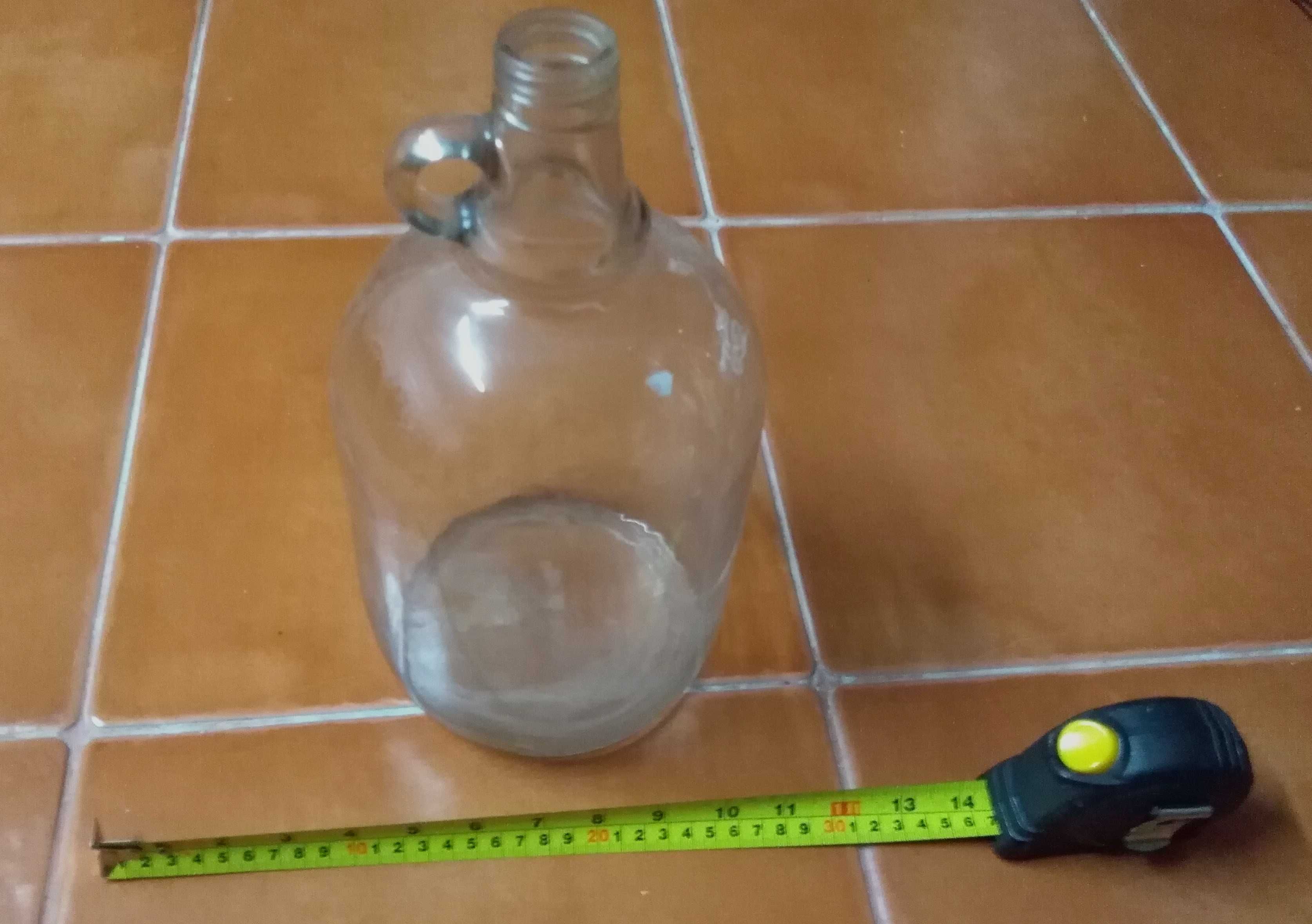 Antigo garrafão em vidro Medida um galão