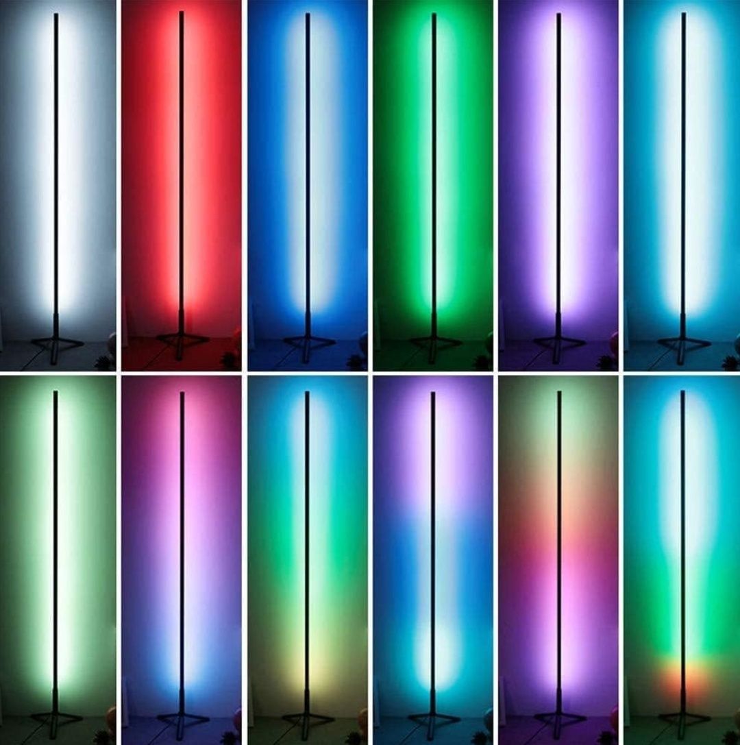 Wielobarwna lampa podłogowa led RGB Bedee