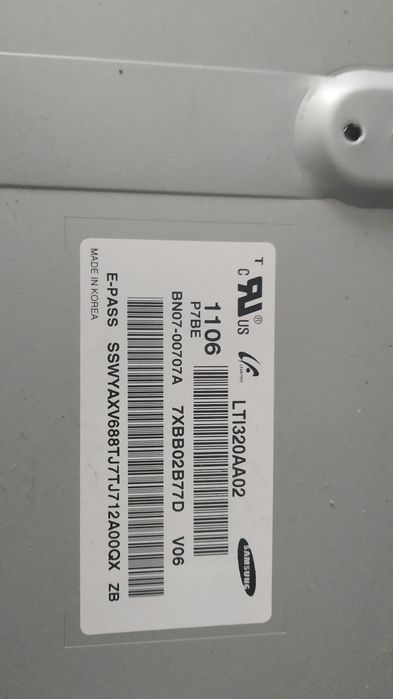 Placa T-CON LCD Samsung