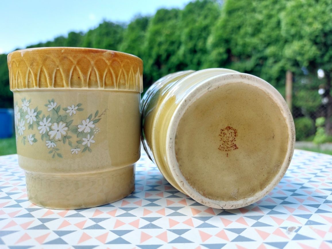 2 kubki ceramika Tułowice