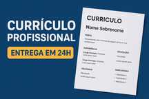 Faço o seu Currículo Profissional Moderno e Pronto para Entrevistas