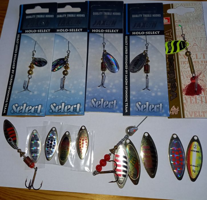 Błystki obrotowe Jaxon , Mikado , Dragon