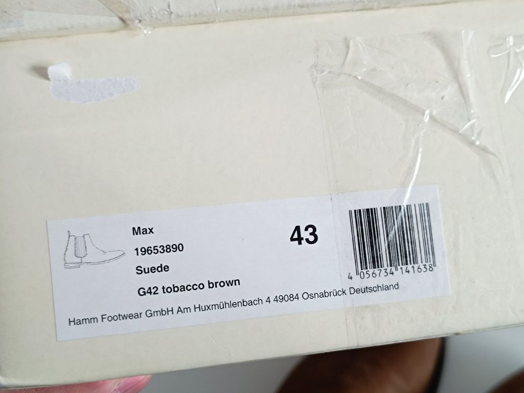 Gant r.43 sztyblety męskie skórzane