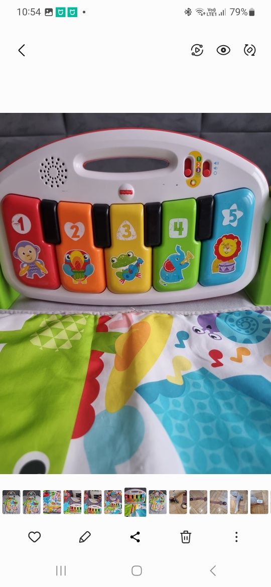 Mata z pianinem fisher price