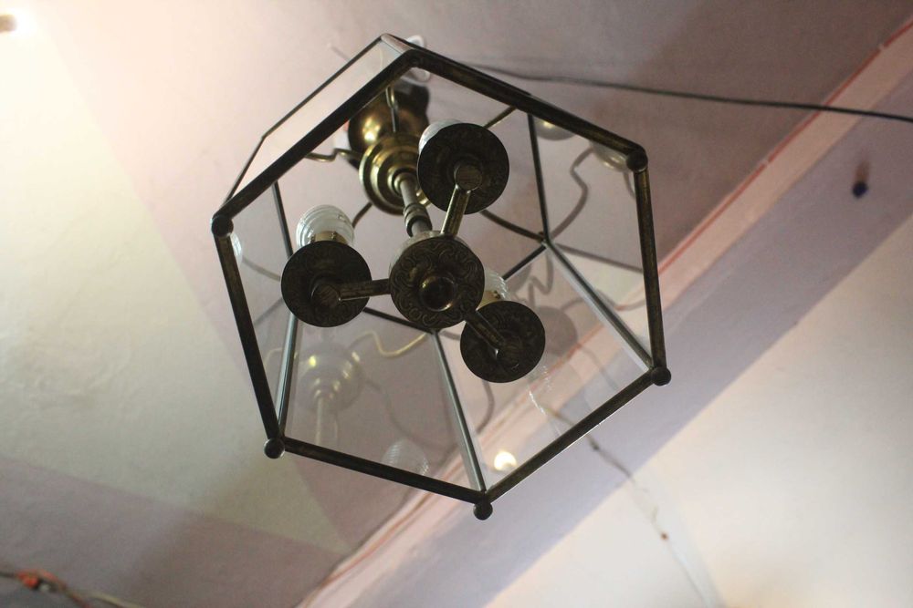 Francuska wisząca lampa - żyrandol - latarenka - Gryfino