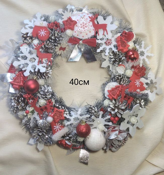 Новорічний/Різдвяний святковий декор,подарунок ручної роботи