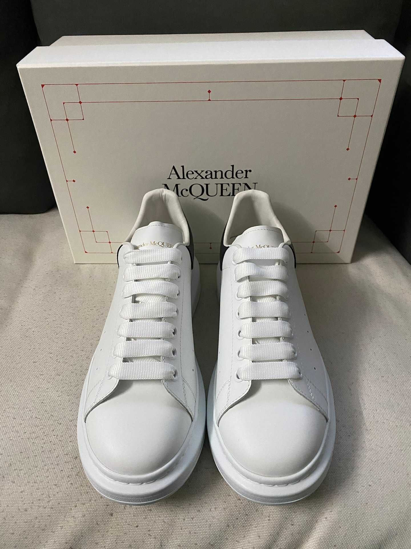 WhiteBlack\AlexanderMcQueen*Damskie*Moda UnisexTrampki.44