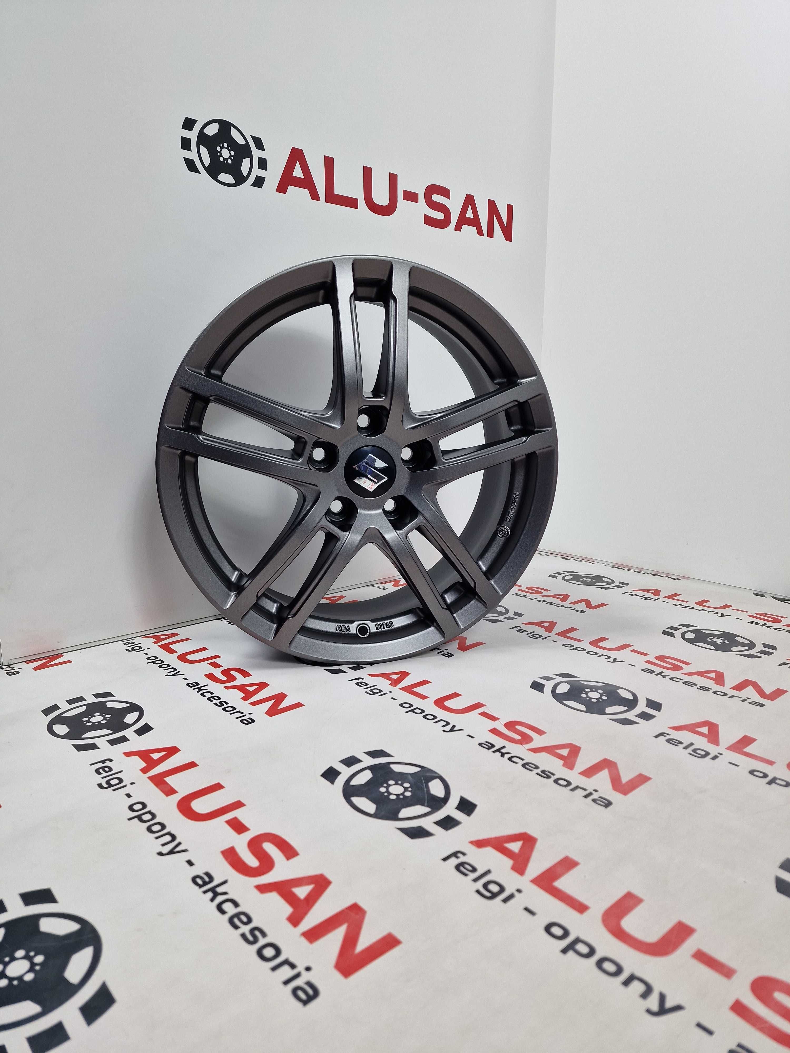 NOWE alufelgi SUZUKI 17" 5x114,3 S-Cross Swift Sport SX4 - Grafit