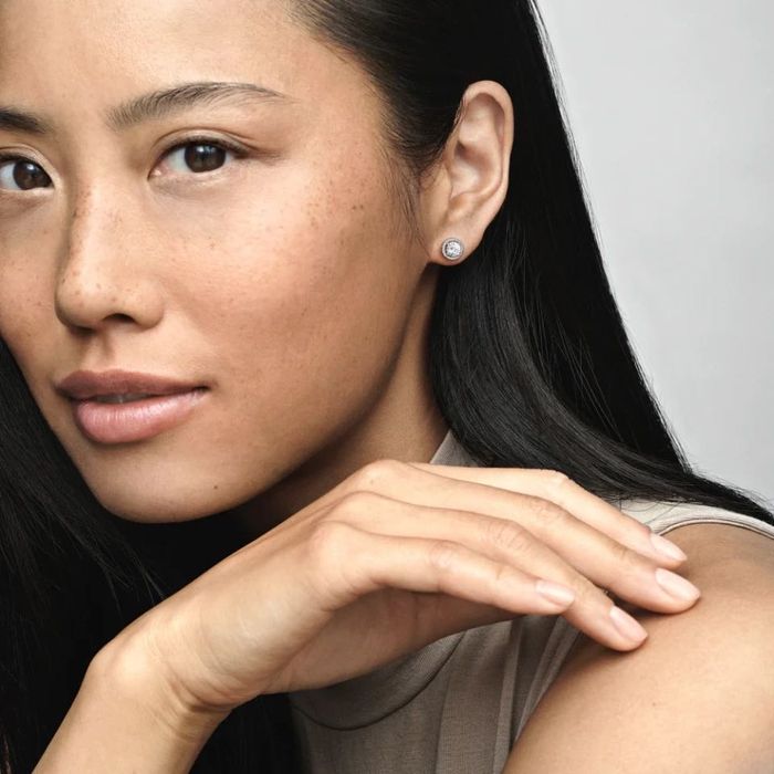 Сережки пусети пандора оригінал, нові сяючі сережки пандора, серьги