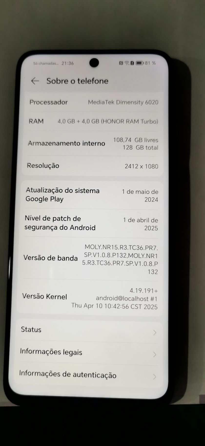 Telemóvel honor 90 smart