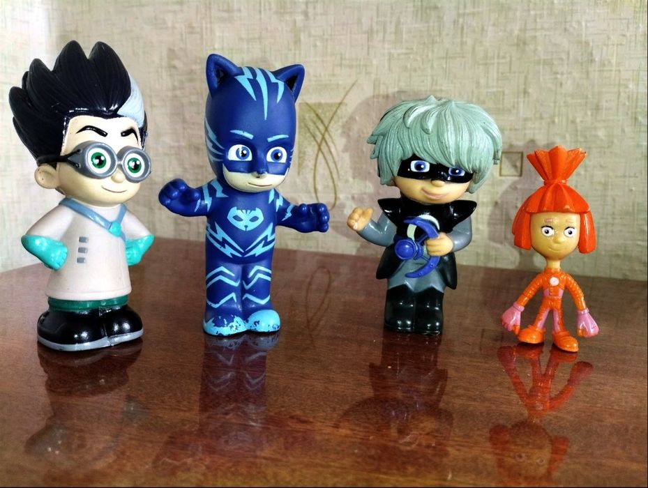 Фигурки в масках Кетбой, Ромео, Ниндзя и Фиксик