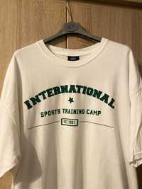 Męska Uniseks Biała Koszulka T-shirt Sport USA Camp XL 42 Bawełna