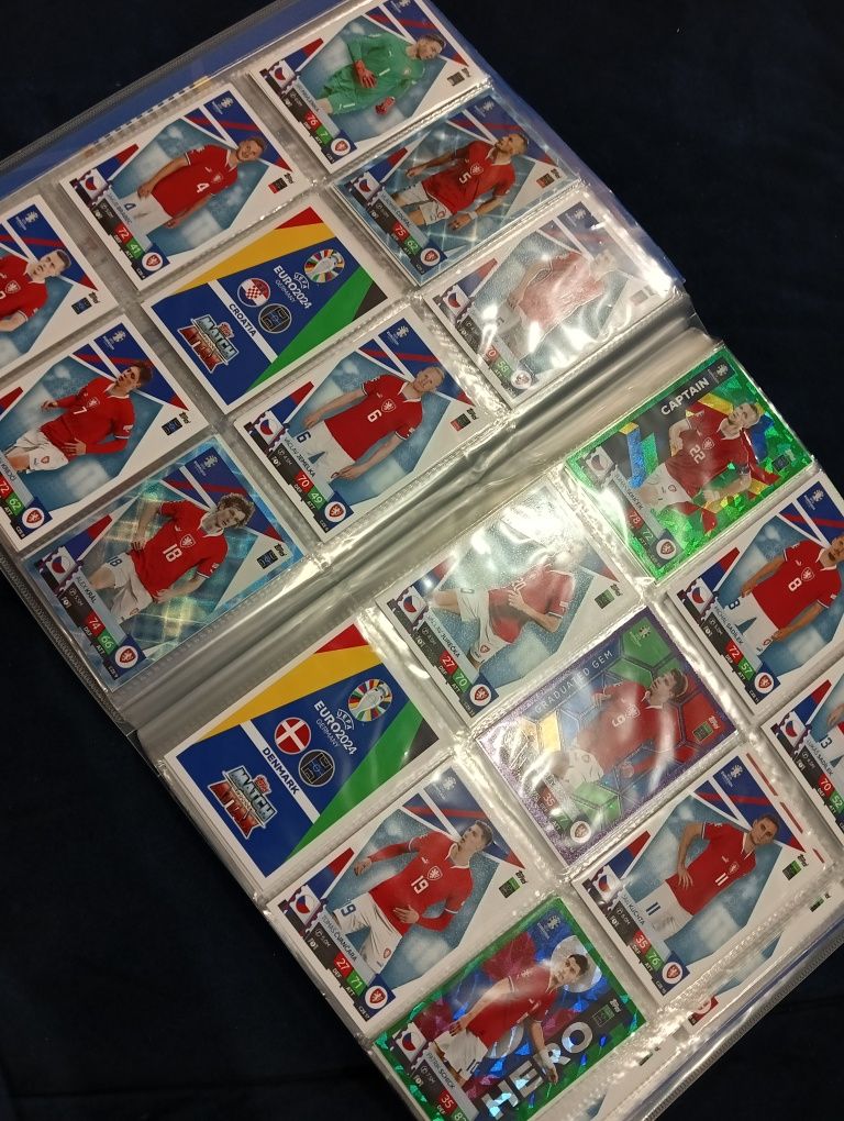 Karty piłkarskie Euro 2024 Topps - Bazowe, Hero, Captain