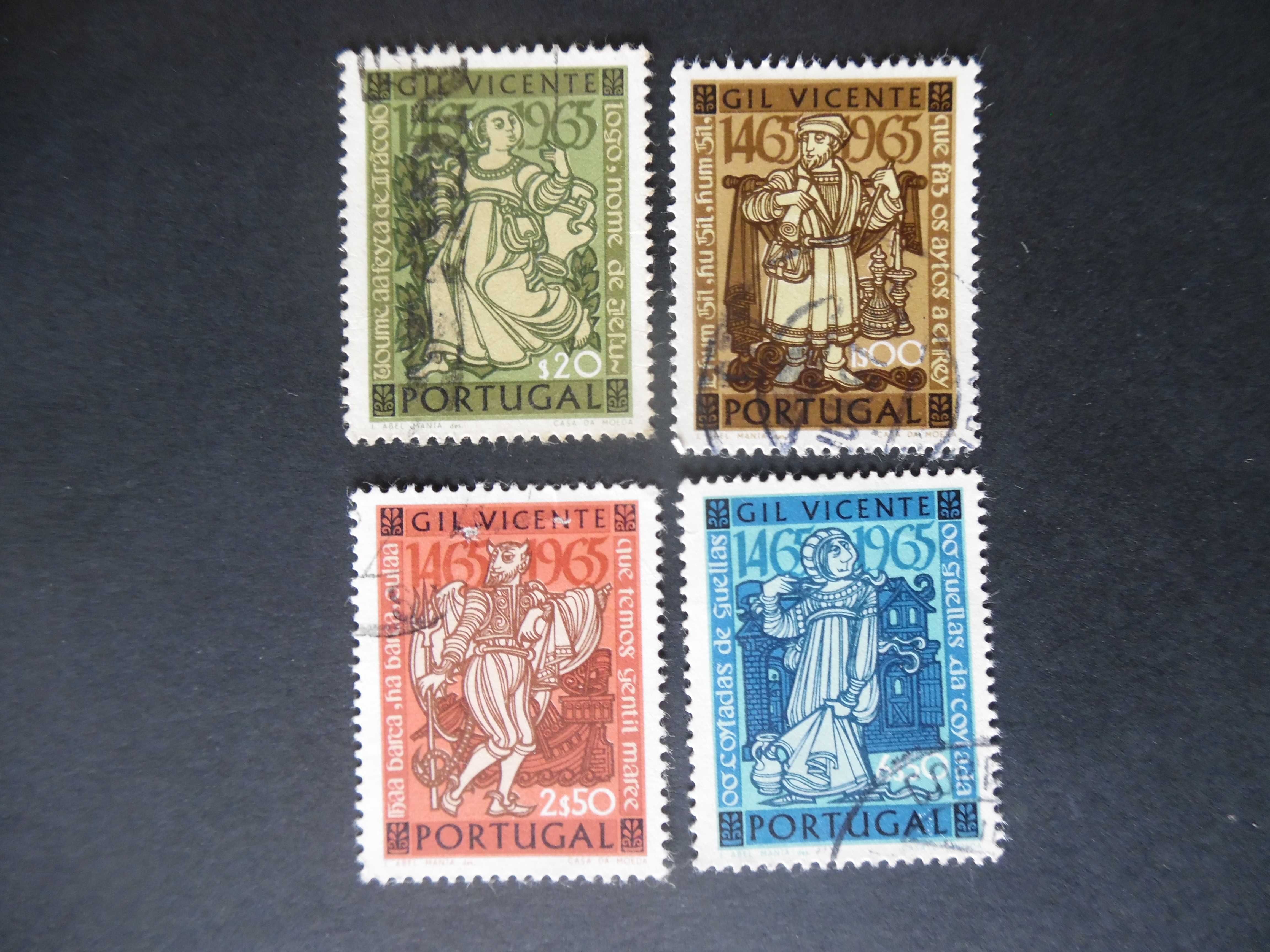 Selos Portugal 1965-Gil Vicente serie completa usados