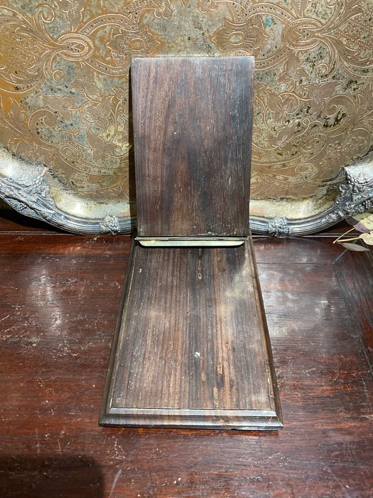 Grande Porta Notas Pau-santo Brazão Prata Portuguesa contrasta Javali