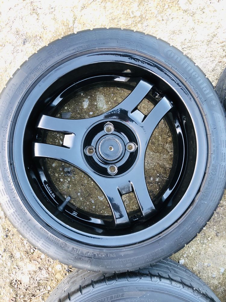 JDM Super Advan SA3R I 16, 4x100, 7J, Hankook, Continental .195/45/16.