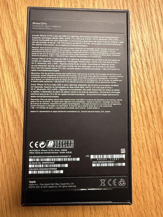 Iphone 13 Pro 256Gb Branco - sem marcas de uso original