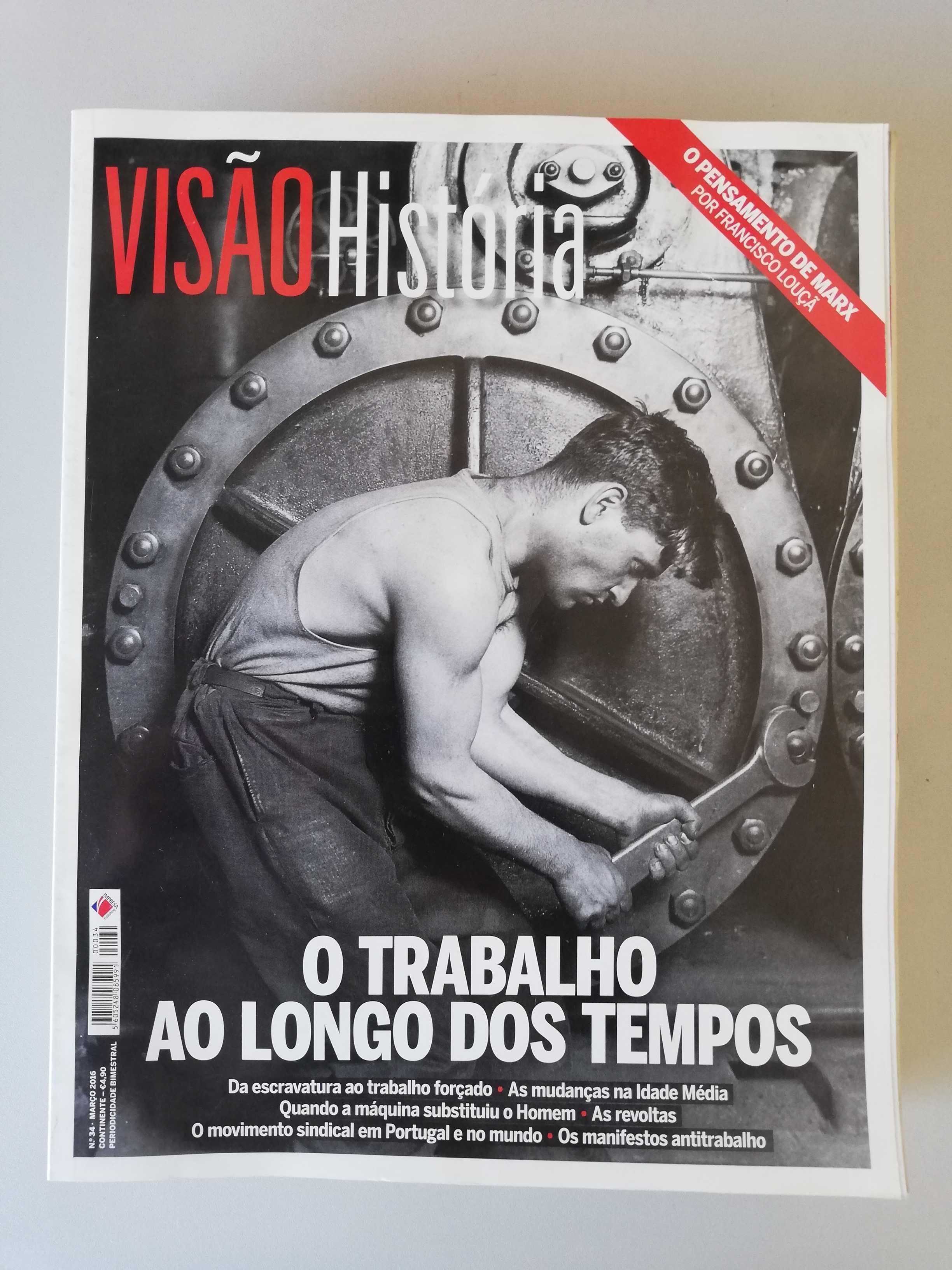 Revista Visão História - vários números disponíveis, venda individual