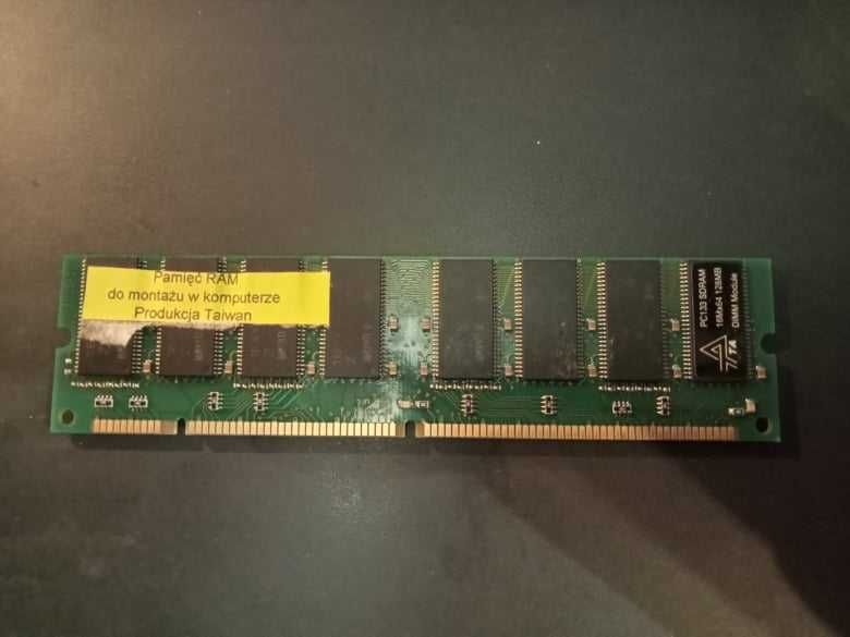 pc133 sdram 16mx64 128mb pamięc RAM Tajwan DIMM Module