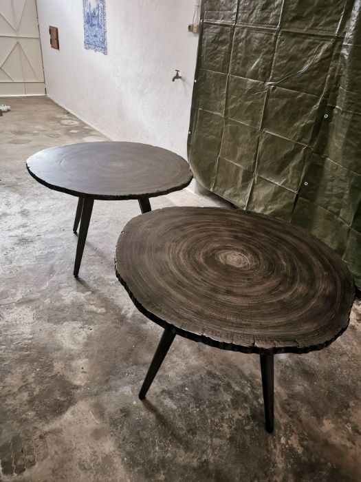 APENAS UMA Mesa-secretaria de design tronco de árvore - loja Area