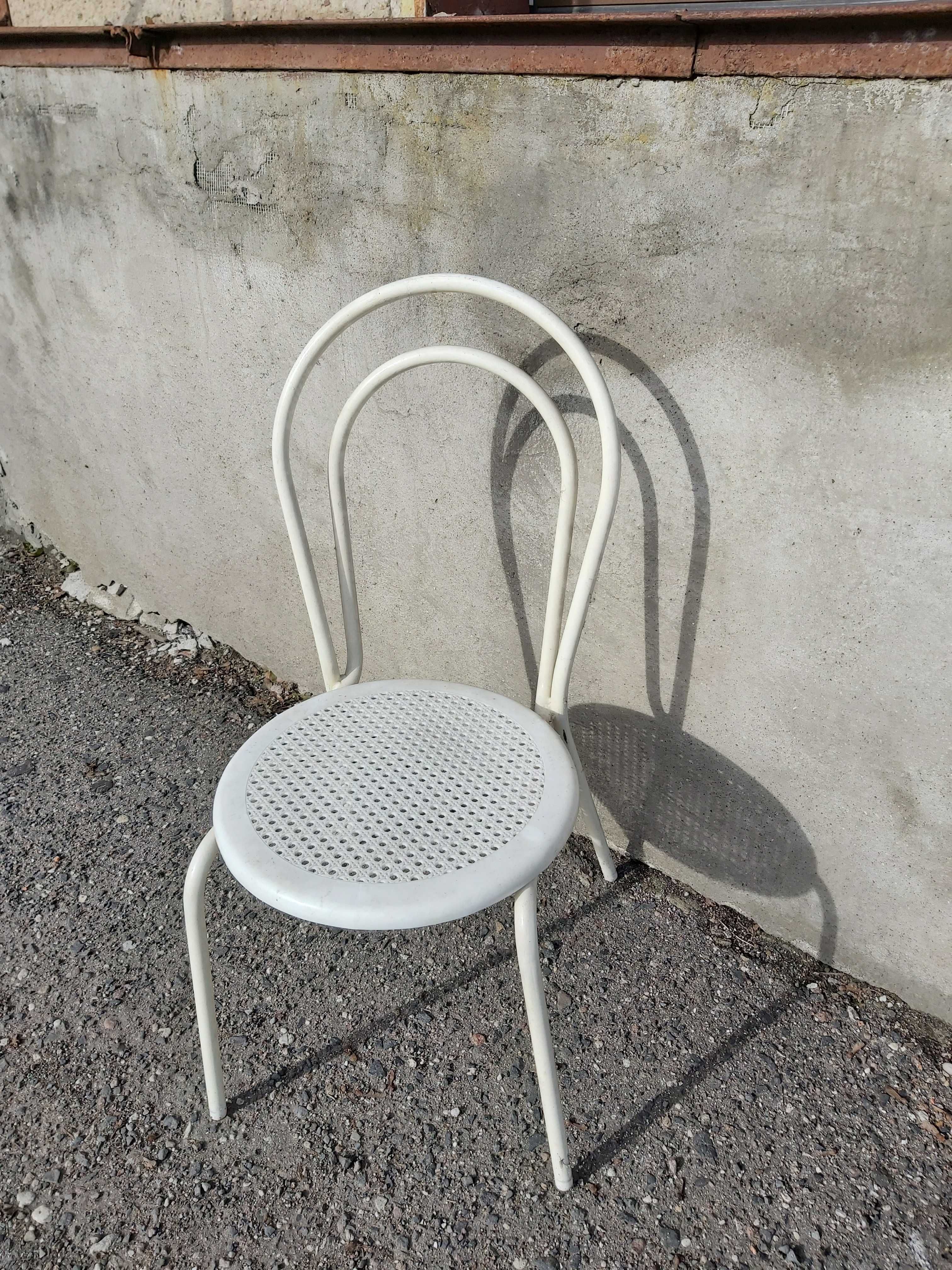 Krzesło, krzesła Bistro, białe, na ogrod, dzialke