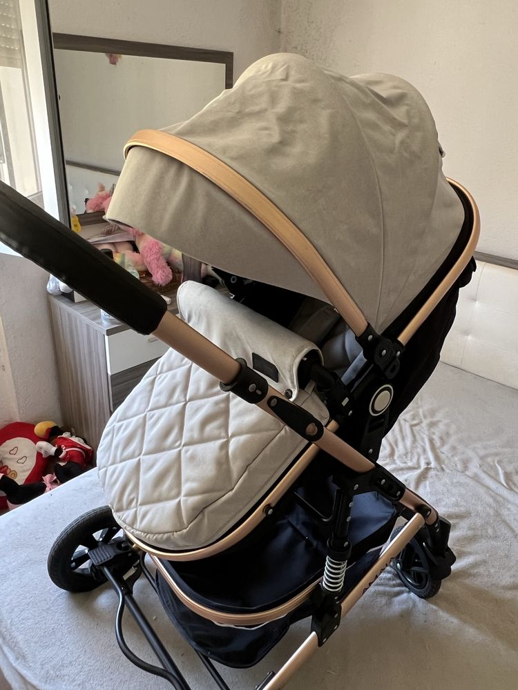 Carrinho de Bebé KIKKA Trio 3 em 1 Amaia (107x86x50 cm)
