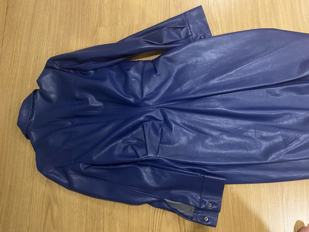 Vestido pele azul zara