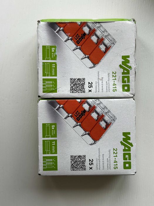 Клеми WAGO 221-413 та 221-415