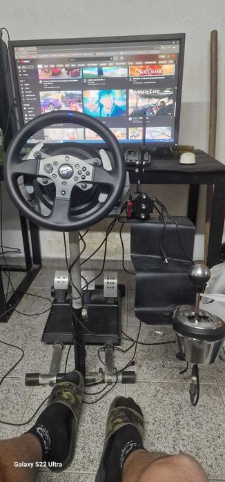 Thrustmaster T300 RS GT volante PC-PS5-PS4 -- travão de mão de drift