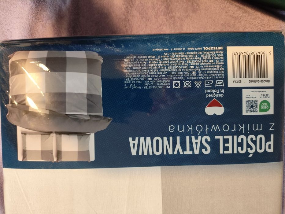 Pościel satynowa z mikrowłókna 160*200